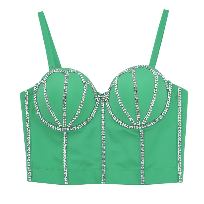 Rhinestone corset 4