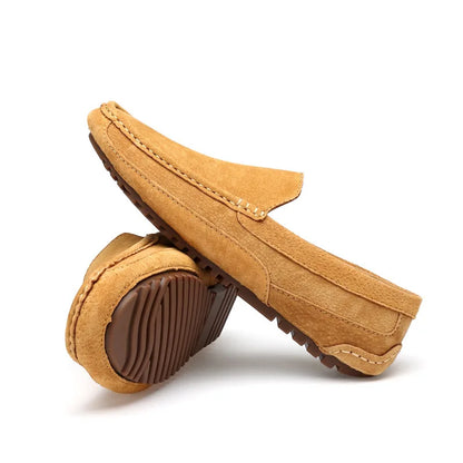 Suede Leather Man Loafers - Suitable Collection