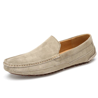 Suede Leather Man Loafers - Suitable Collection