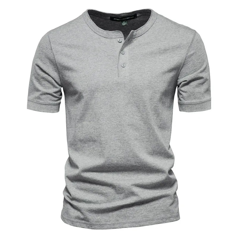 Men's Short Sleeve Henley