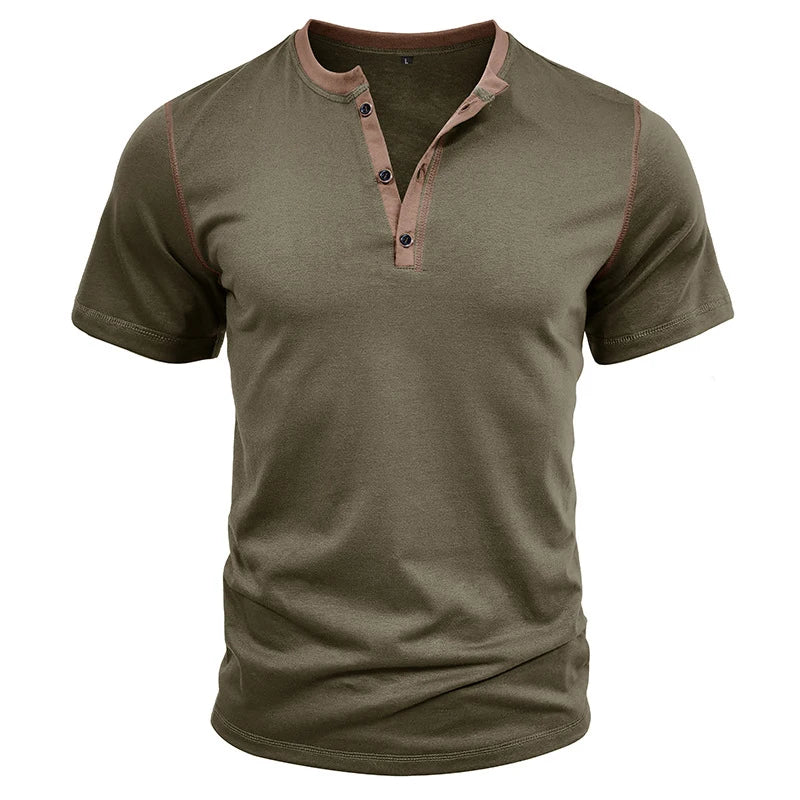 Men's V-Neck Fashion Solid Tee | Suitable Collection