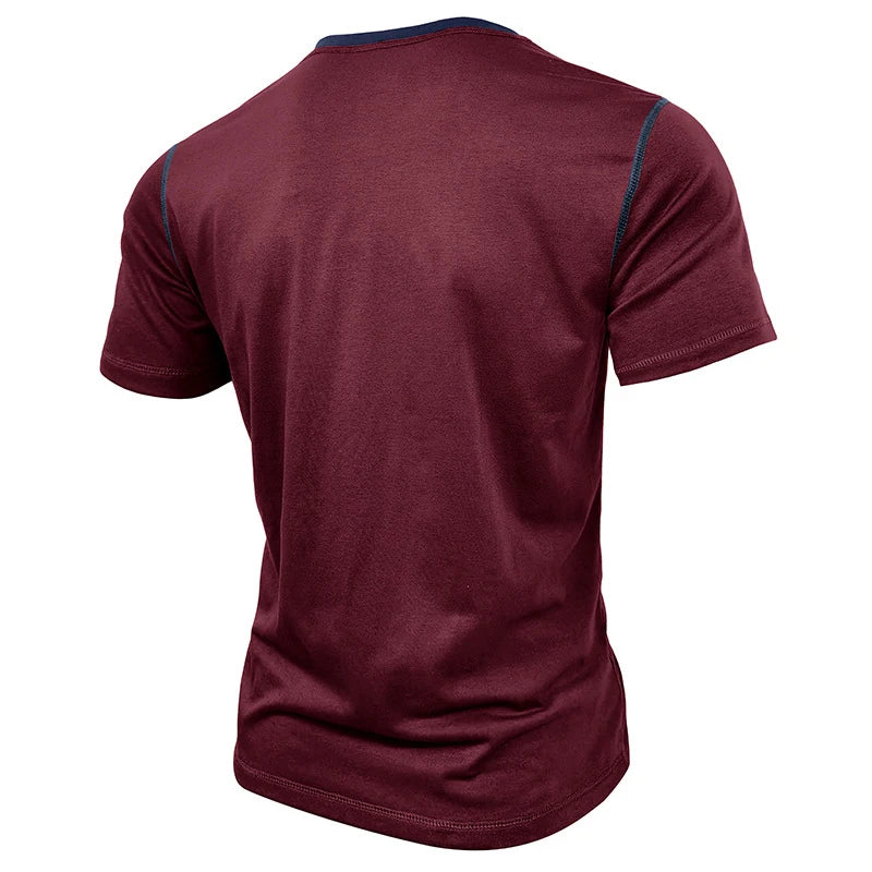 Men's V-Neck Fashion Solid Tee | Suitable Collection