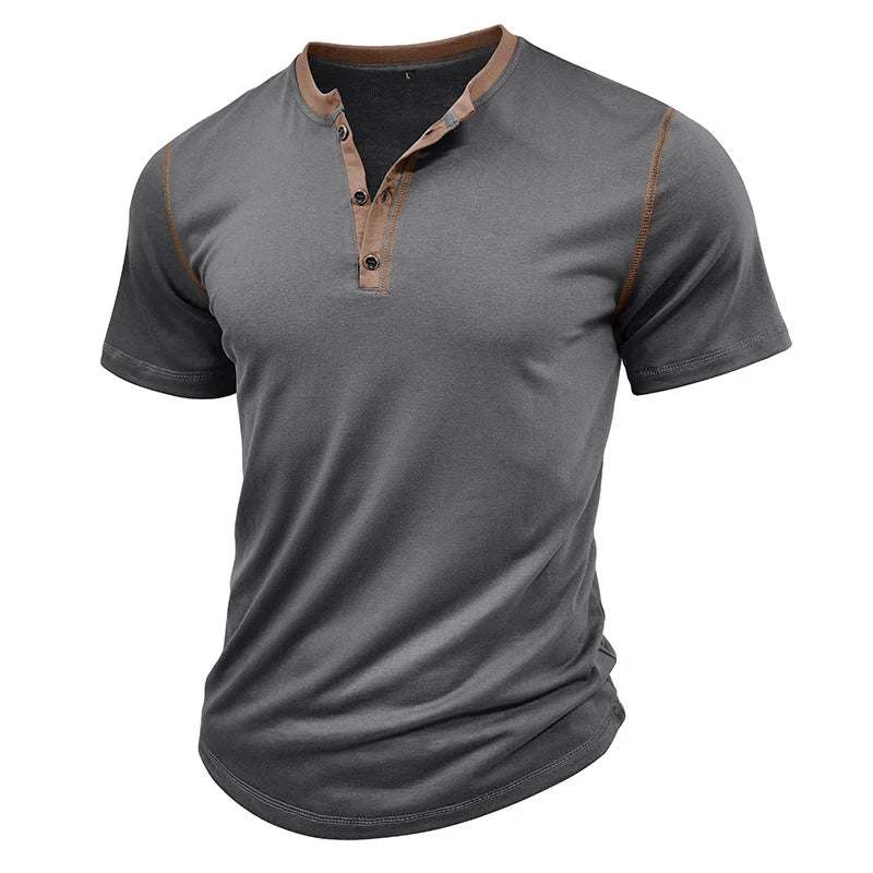 Men's V-Neck Fashion Solid Tee | Suitable Collection