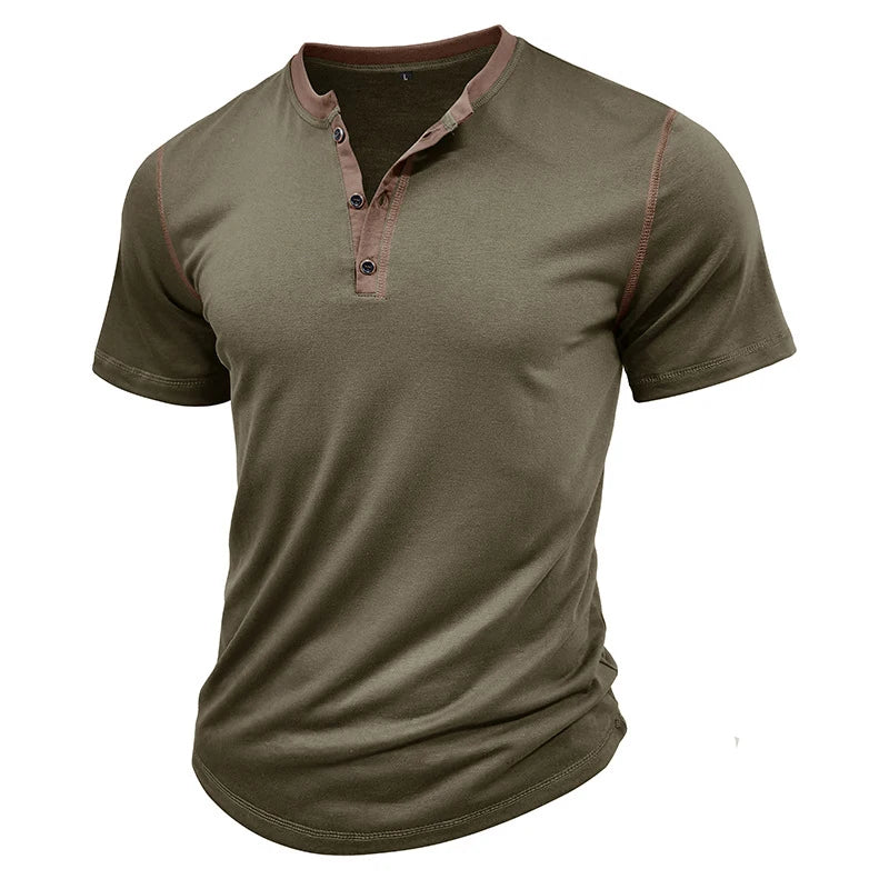 Men's V-Neck Fashion Solid Tee | Suitable Collection