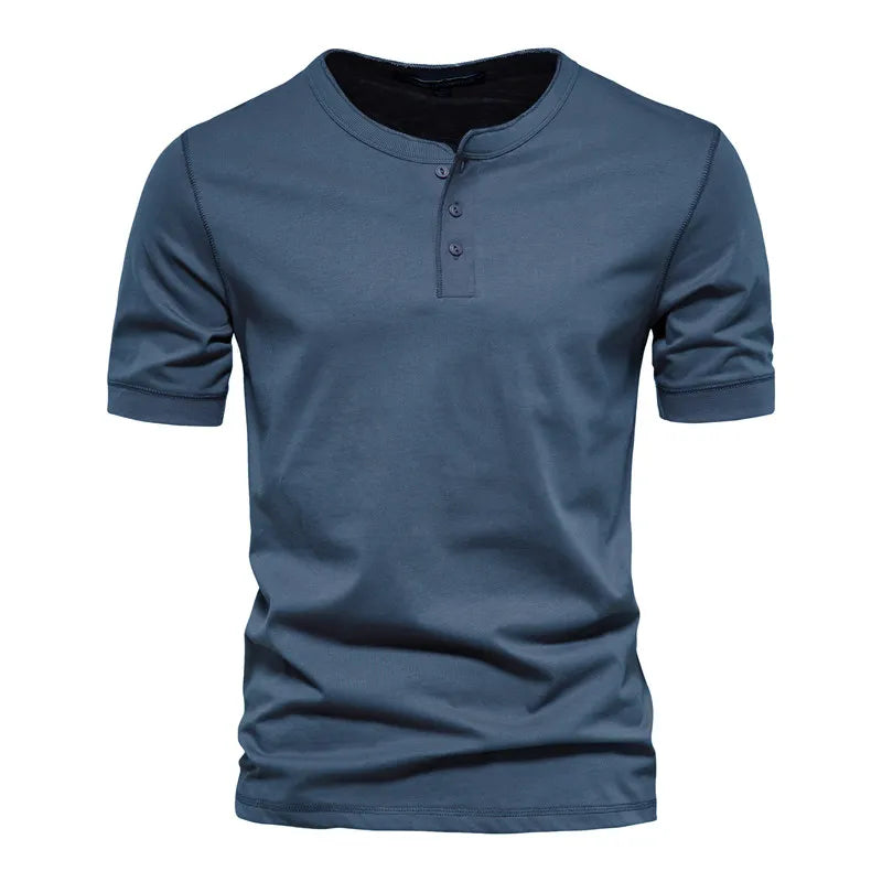 Men's Short Sleeve Henley