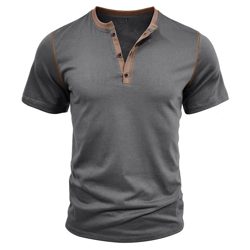 Men's V-Neck Fashion Solid Tee | Suitable Collection