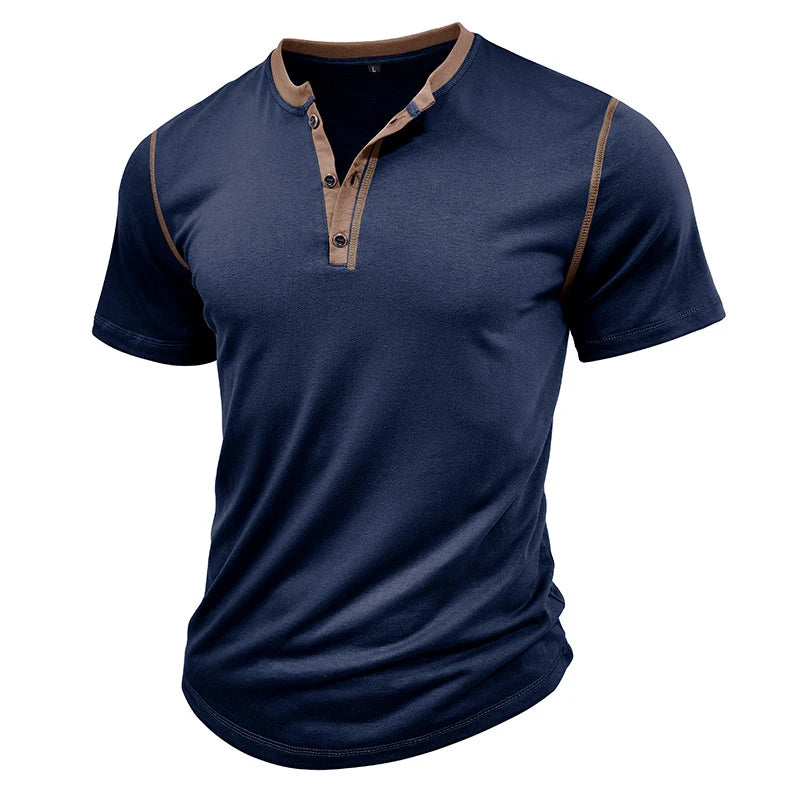 Men's V-Neck Fashion Solid Tee | Suitable Collection