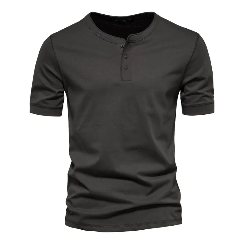 Men's Short Sleeve Henley