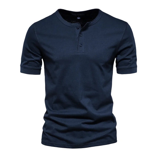 Men's Short Sleeve Henley