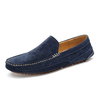 Suede Leather Man Loafers - Suitable Collection
