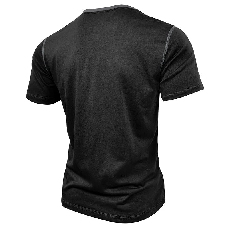 Men's V-Neck Fashion Solid Tee | Suitable Collection