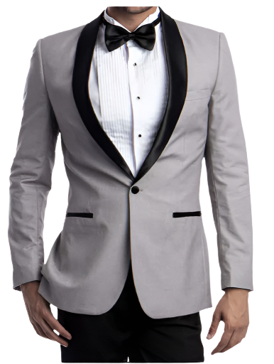 Grey Men's 2 Piece Tuxedo