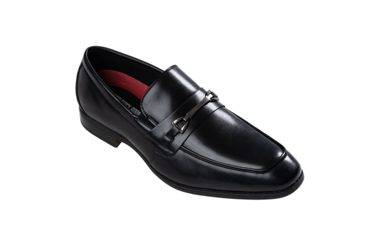 Stacy Adams Black Slip-On Loafer Dress Shoe.