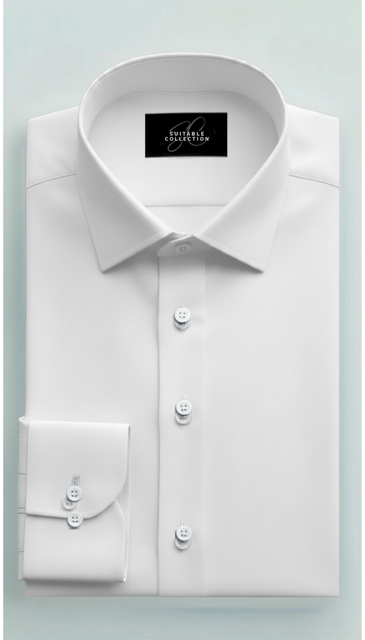 White Custom Dress Shirt
