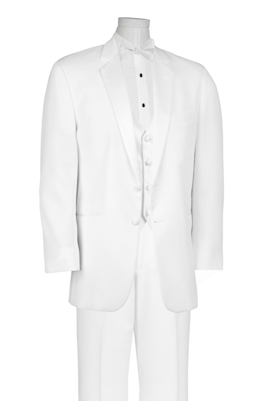 White Notch Lapel Tuxedo Rental