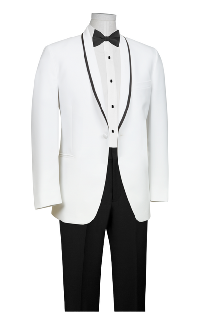 White Shawl Tuxedo Rental