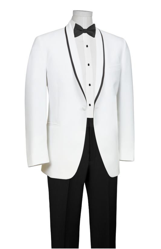 White Shawl Tuxedo Rental