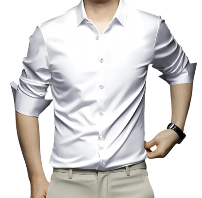 White Silk Dress Shirt Suitable Collection