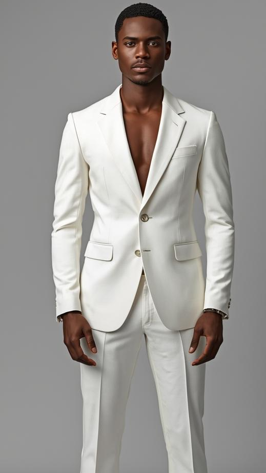 Signature Custom White Suit.