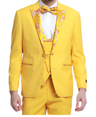 Yellow Floral Tuxedo