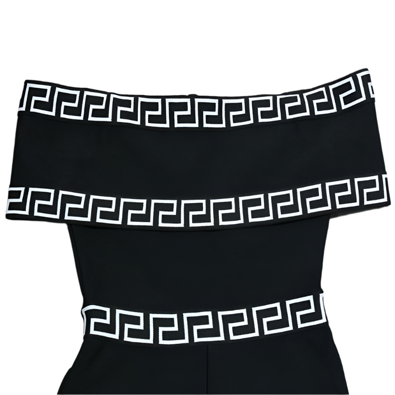 Classic Black & White Jumpsuit Women