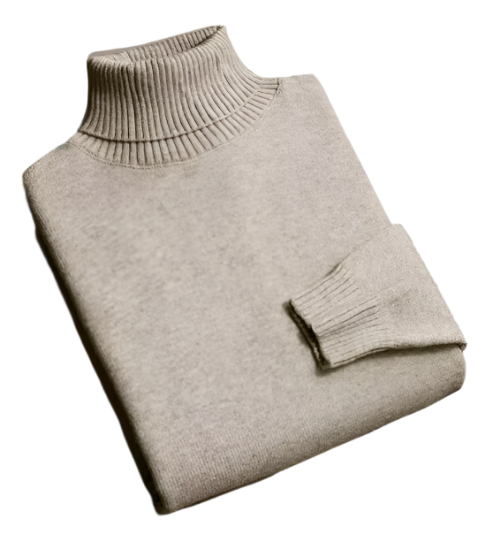 mens beige turtle neck sweater