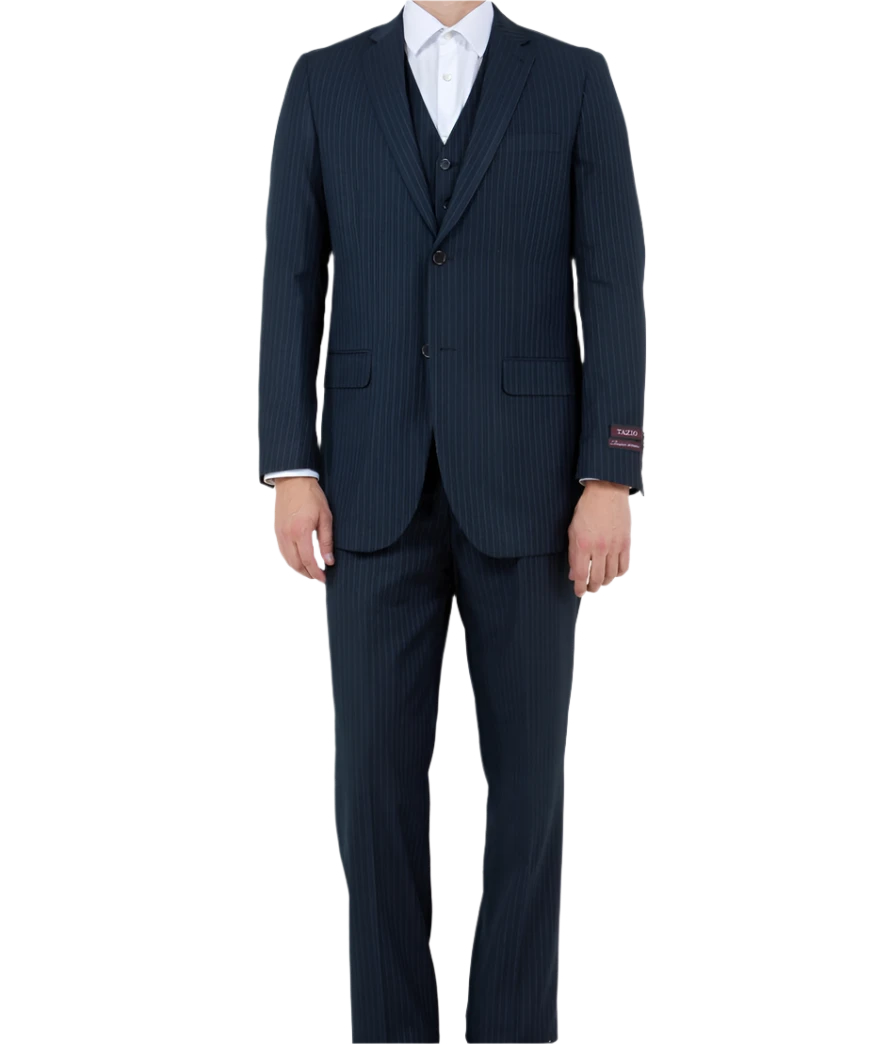 navy pin stripe suit 3