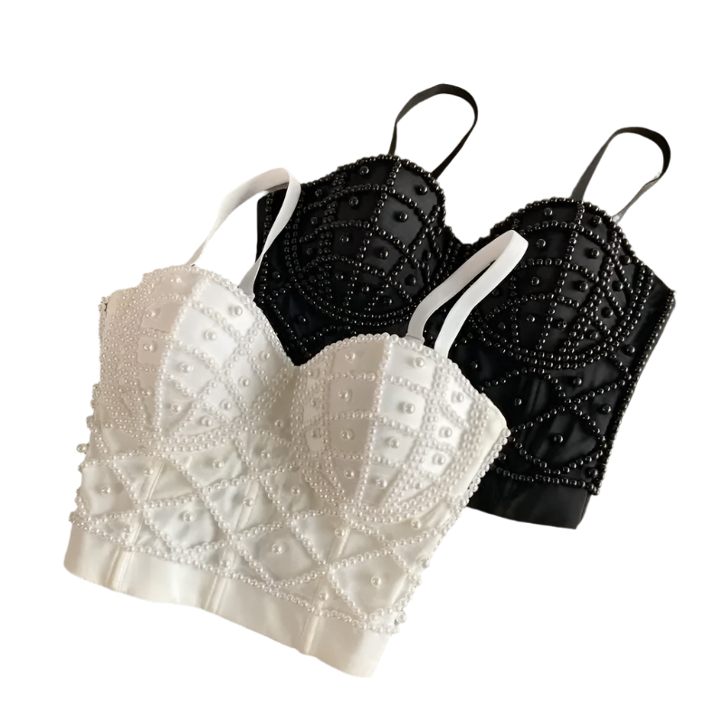 pearl corset top
