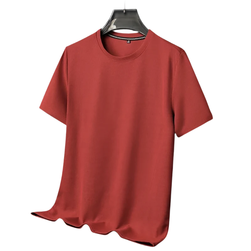 red Crew neck shirt