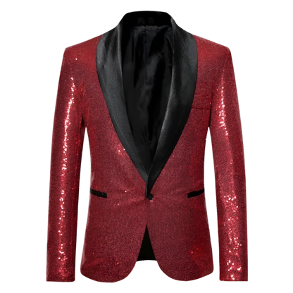 red sequin tuxedo jacket 1