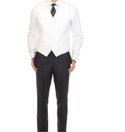 white suit vest